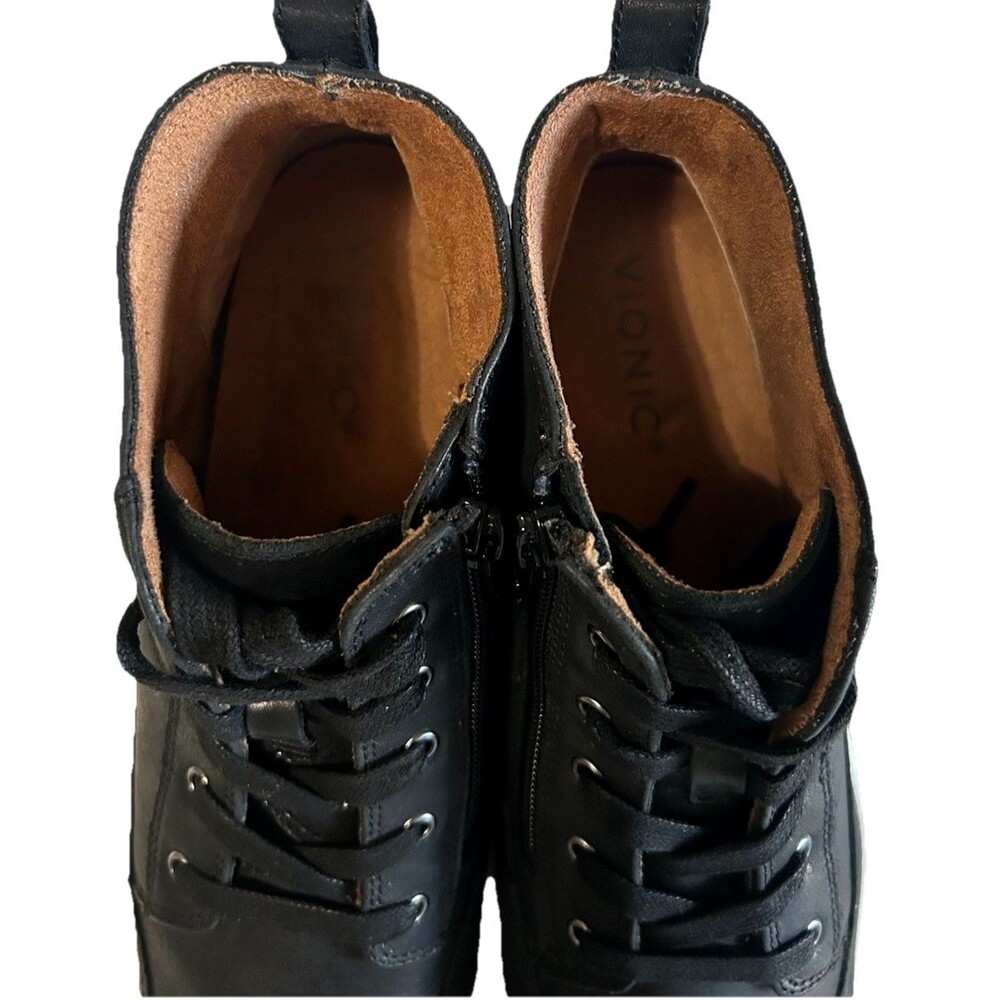 Vionic Shawna Womens Size 8 Ankle Boot Black Leat… - image 6